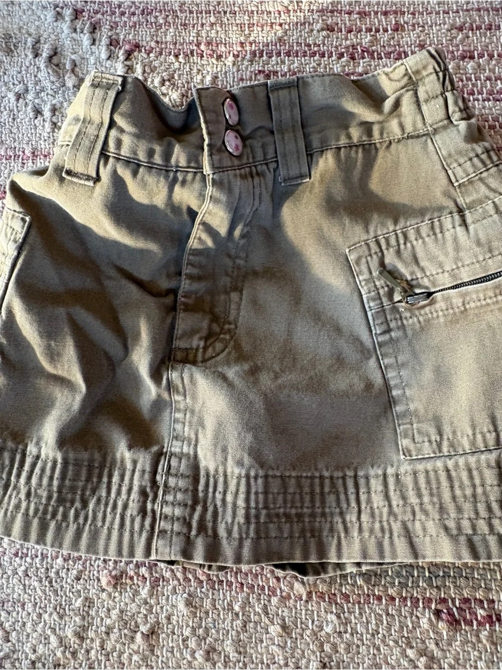 Old Navy Girls' Skirt Trio in Olive, Tan, Gray Leopard